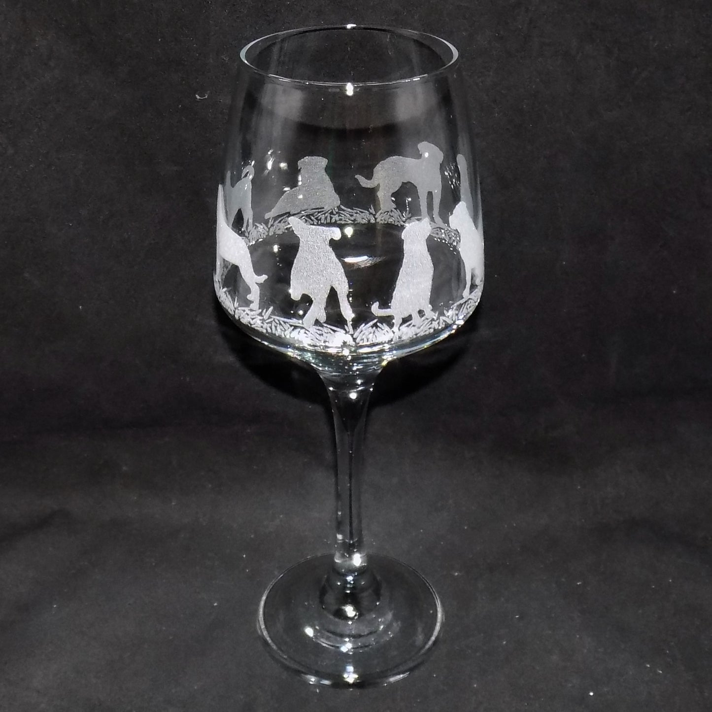 Rottweiler Stemmed Wine Glass