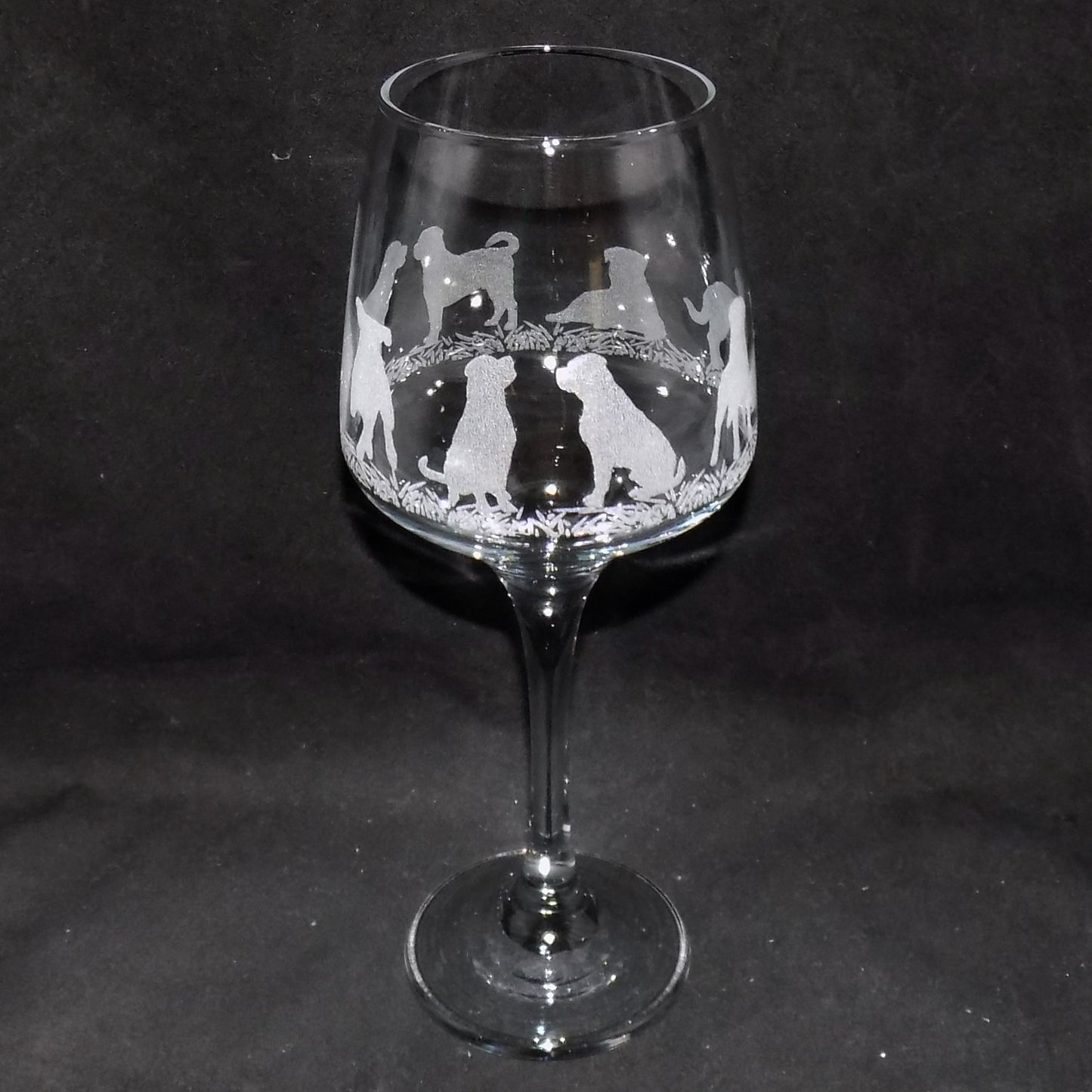 Rottweiler Stemmed Wine Glass