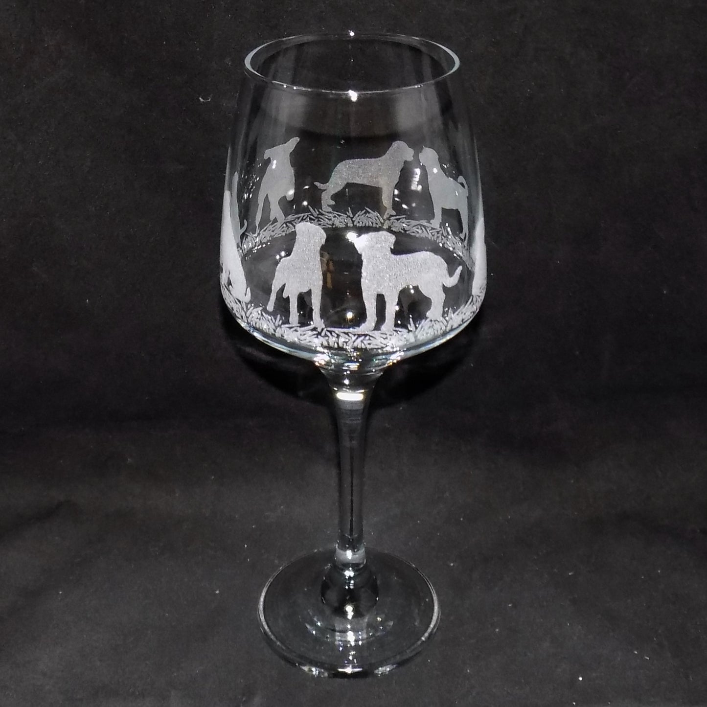 Rottweiler Stemmed Wine Glass