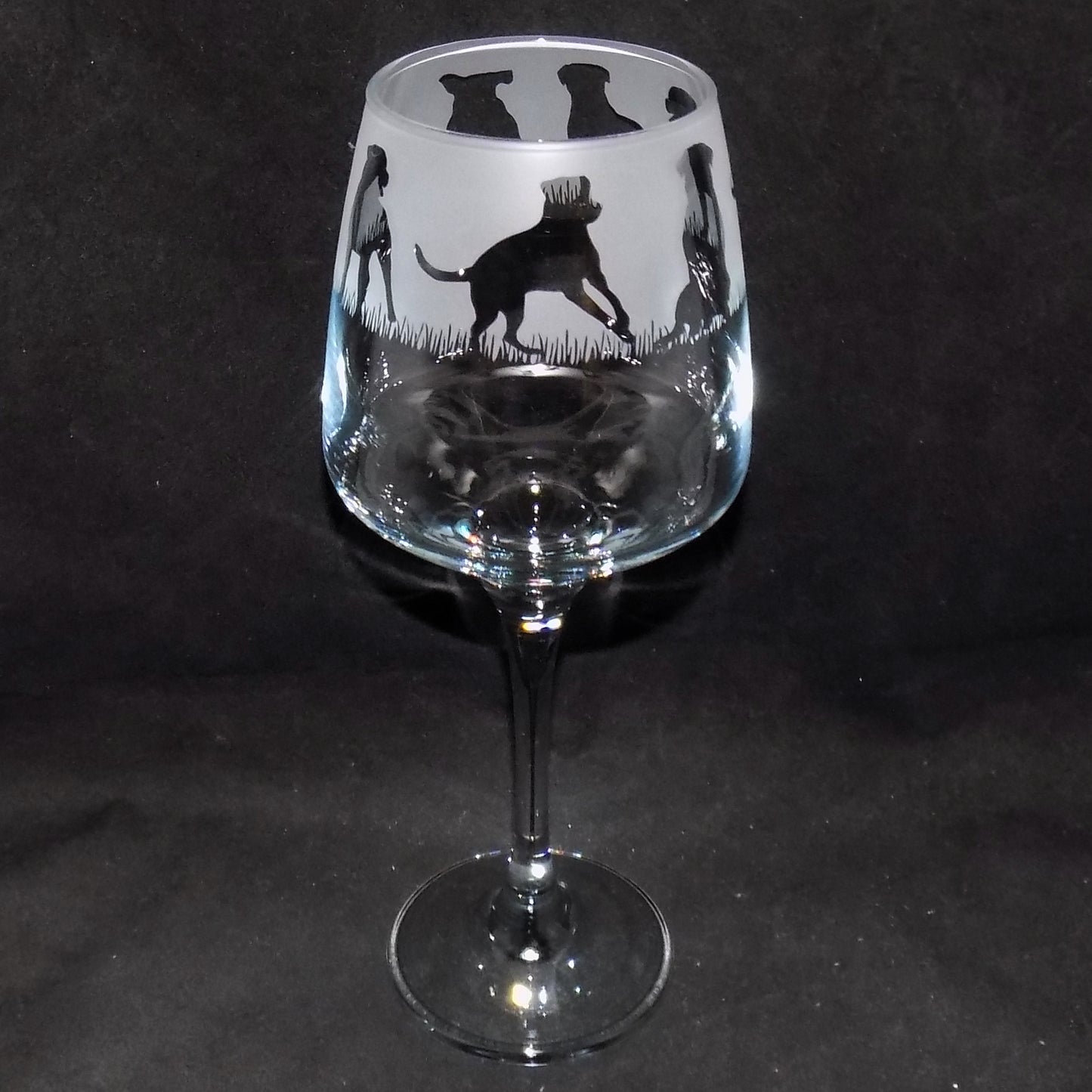 Rottweiler Stemmed Wine Glass