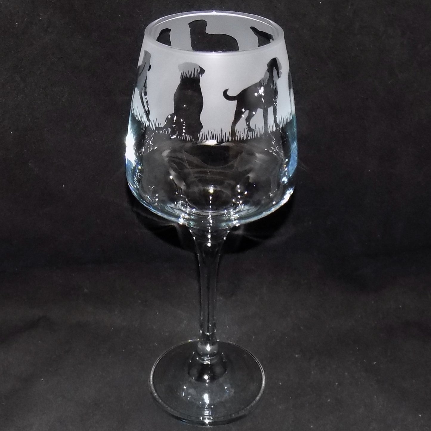 Rottweiler Stemmed Wine Glass
