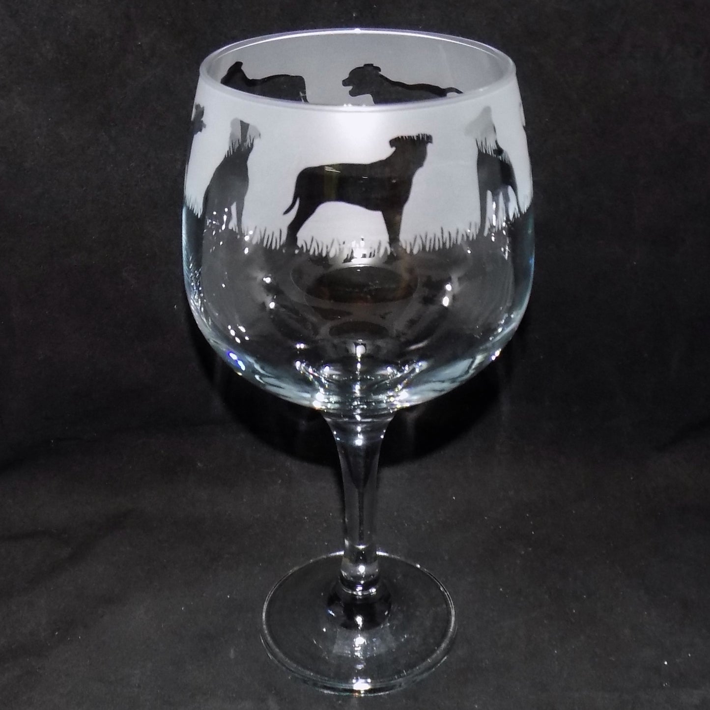 Staffordshire Bull Terrier Gin Glass
