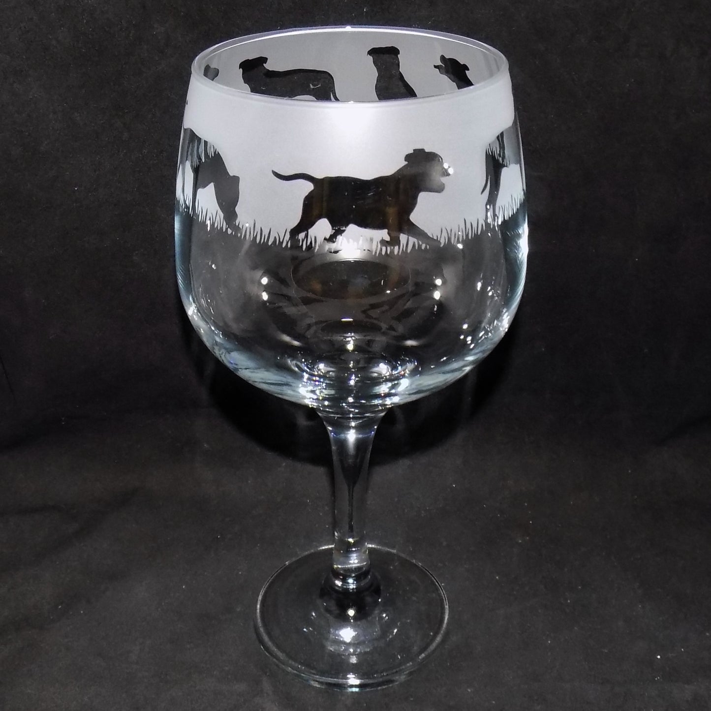 Staffordshire Bull Terrier Gin Glass