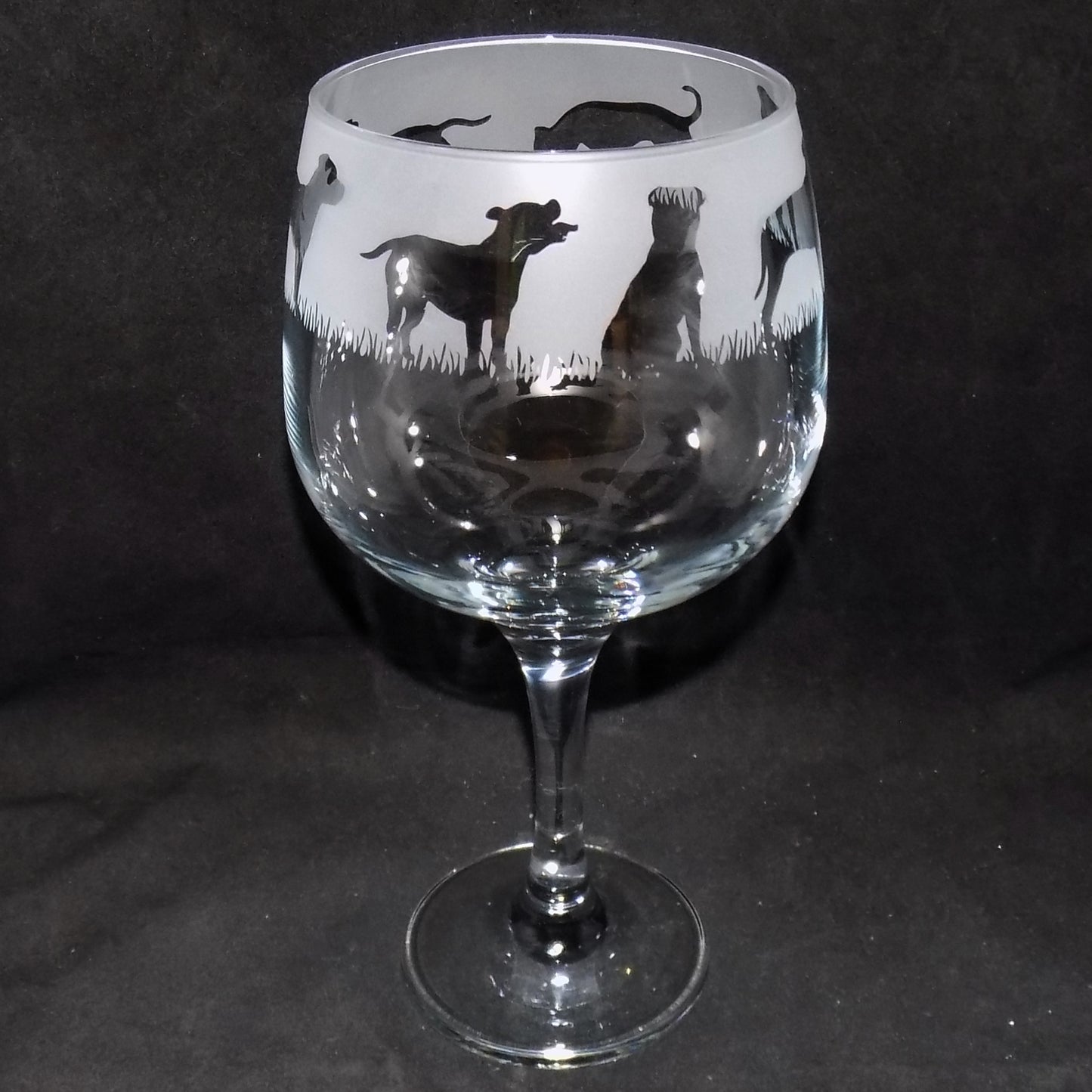 Staffordshire Bull Terrier Gin Glass