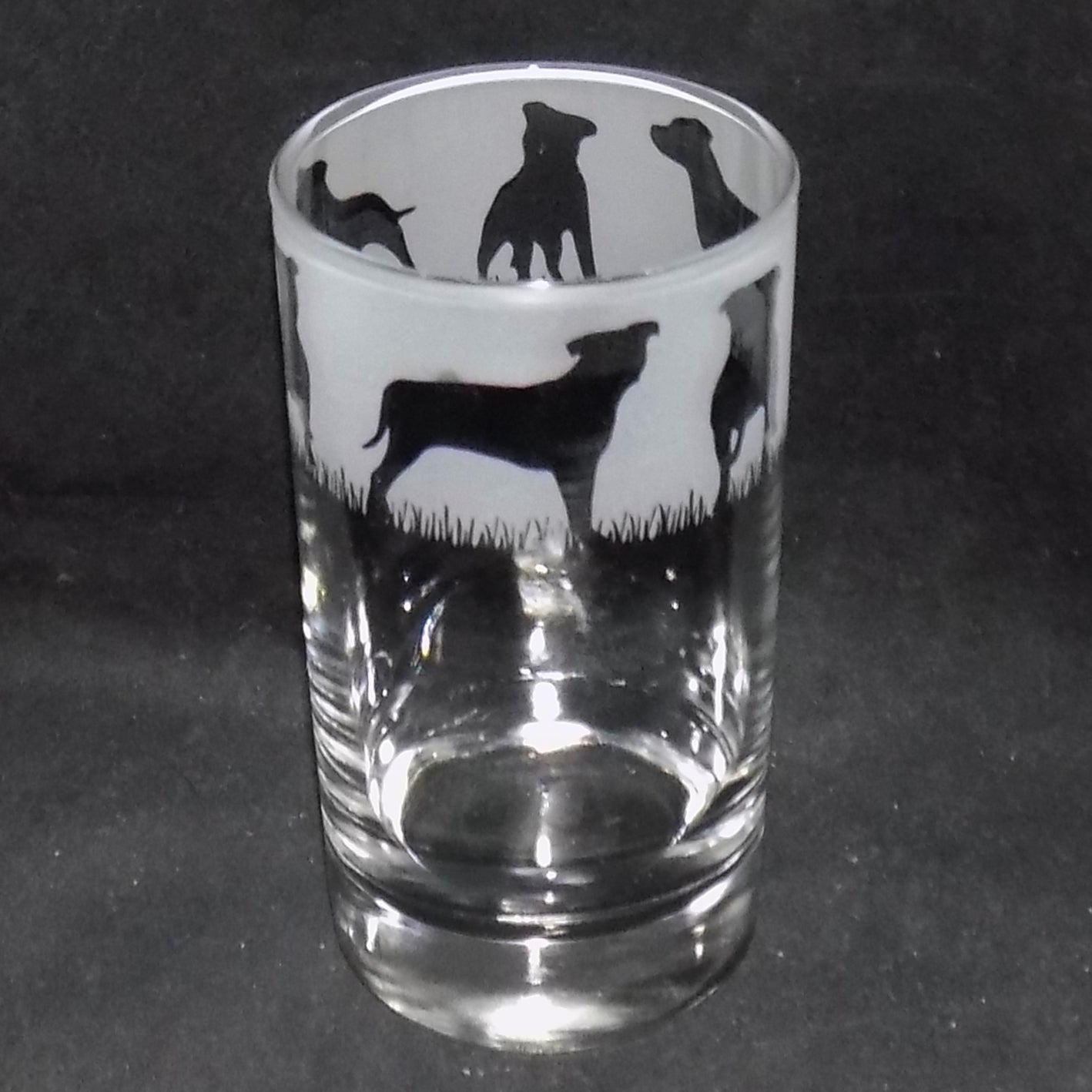 Staffordshire Bull Terrier Tall Glass