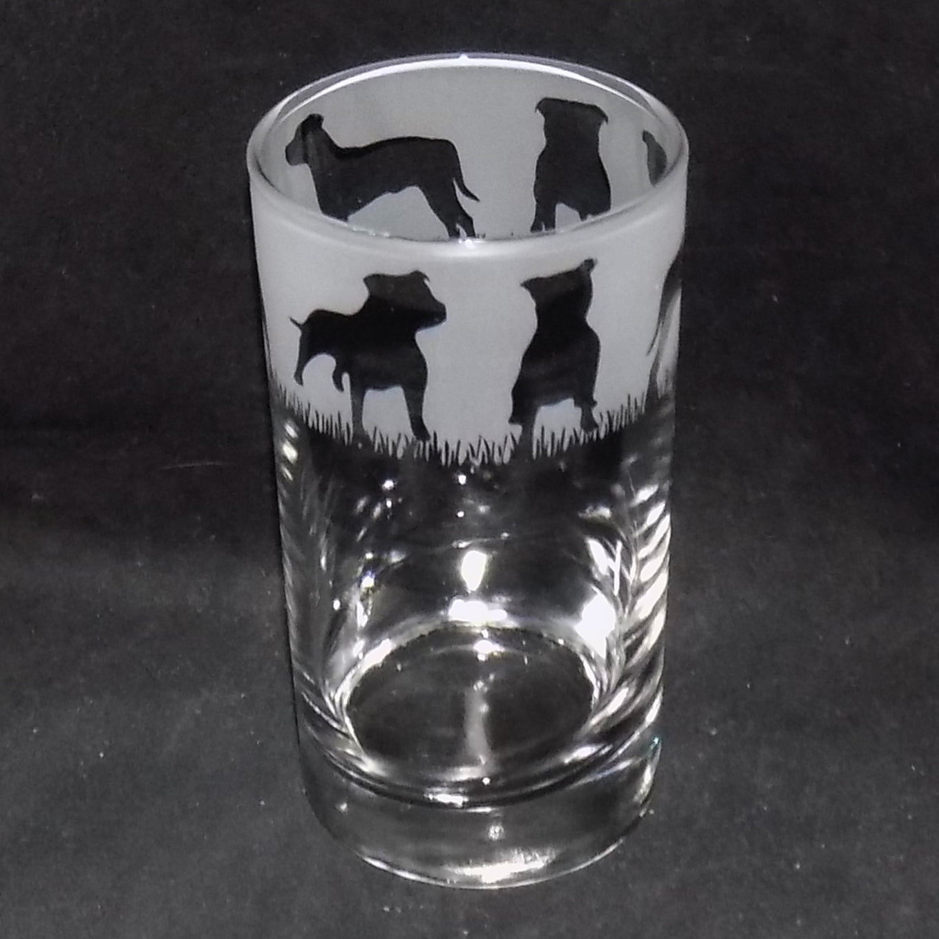 Staffordshire Bull Terrier Tall Glass