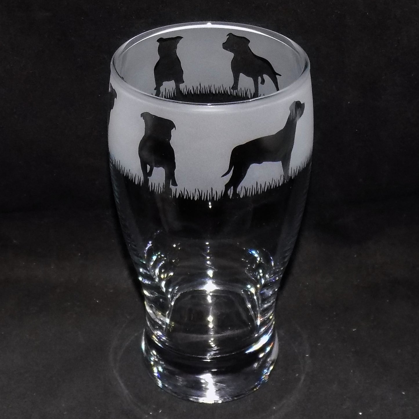 Staffordshire Bull Terrier Pint Glass