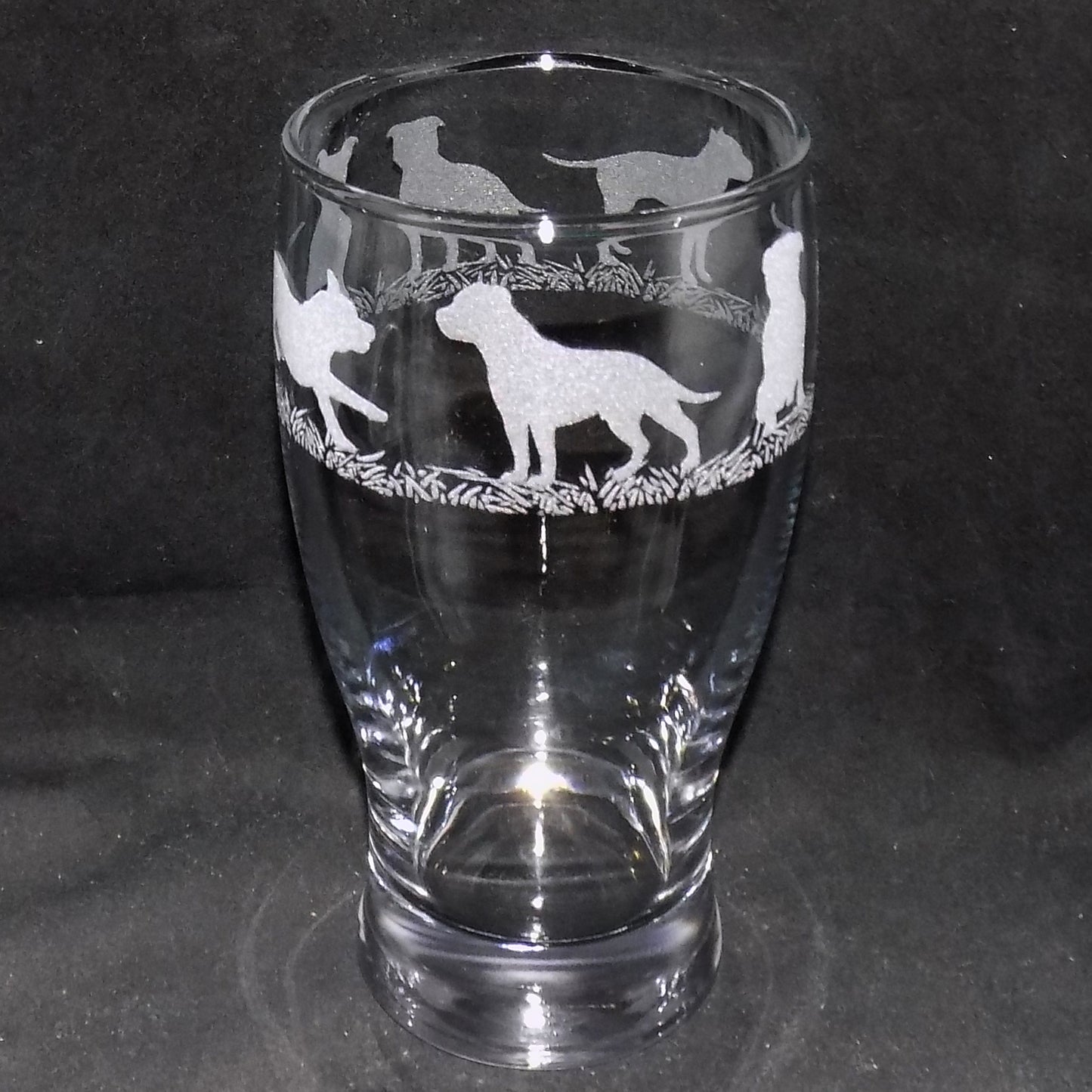 Staffordshire Bull Terrier Pint Glass