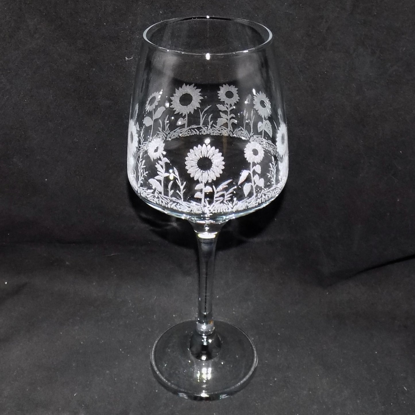 Sunflower Stemmed Wine Glass