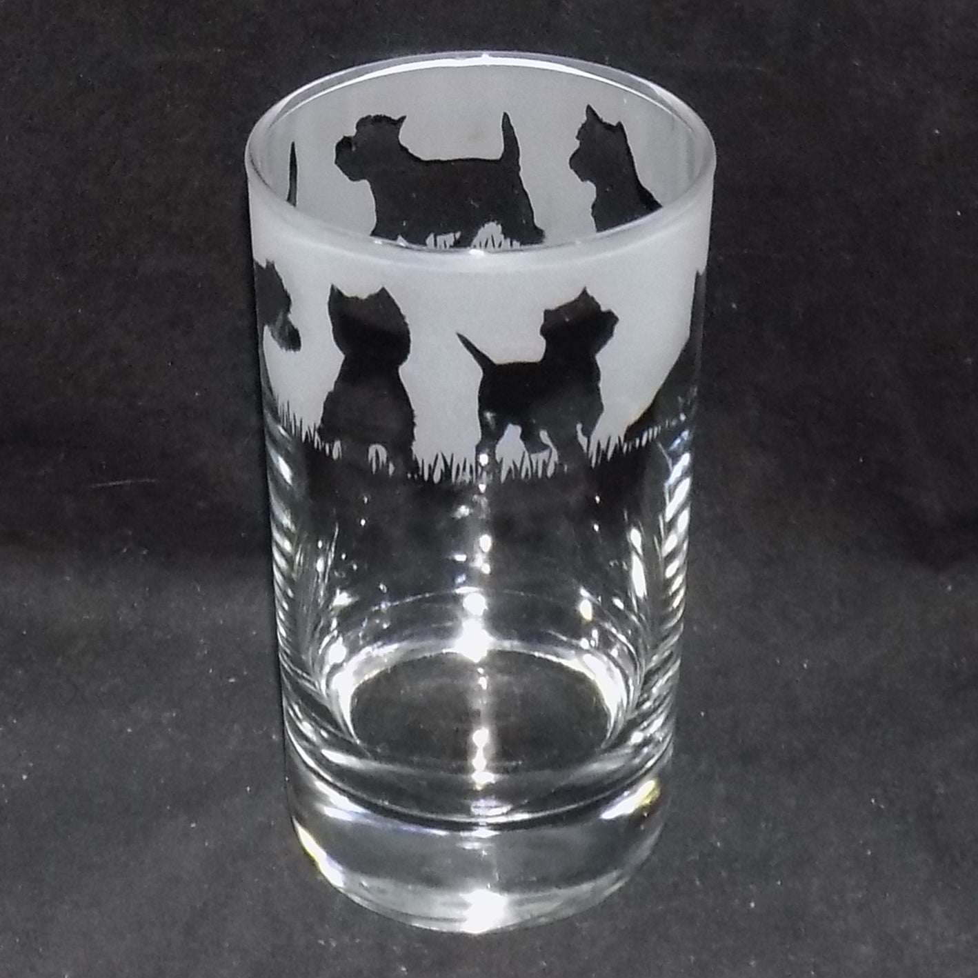 West Highland Terrier Tall Glass