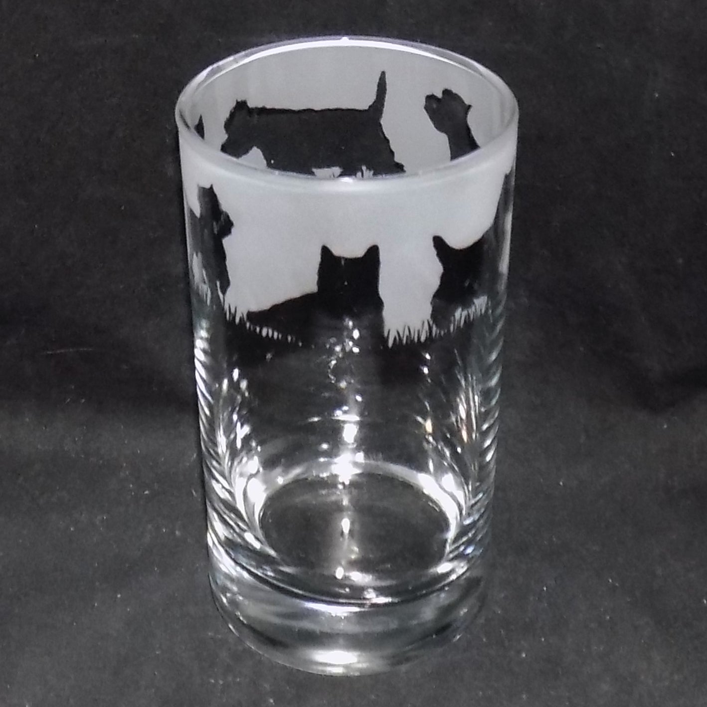 West Highland Terrier Tall Glass