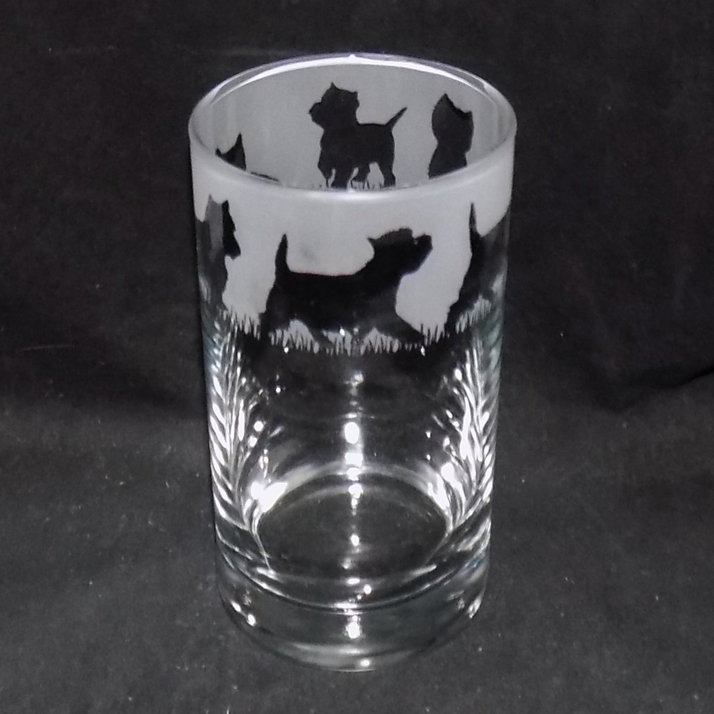West Highland Terrier Tall Glass