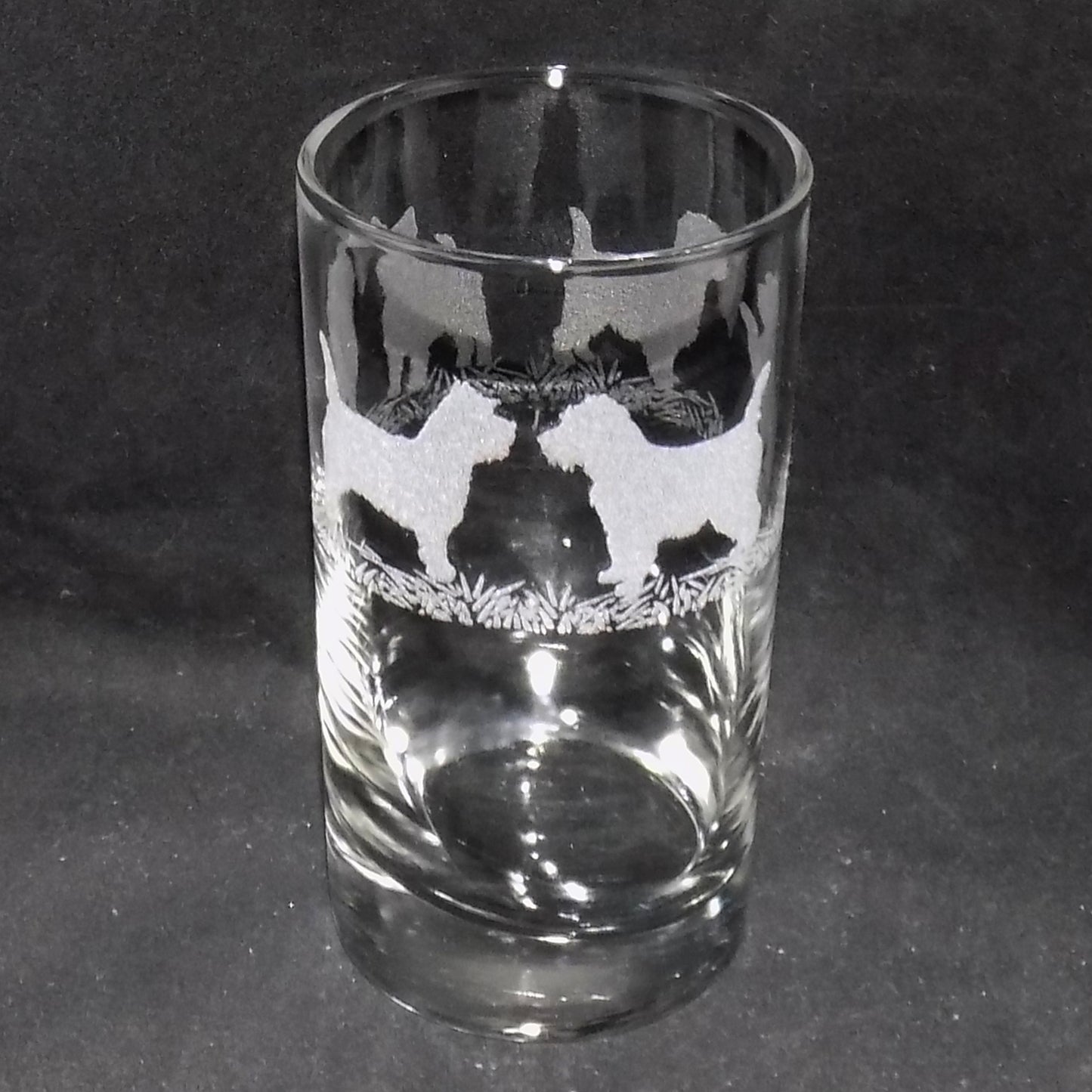 West Highland Terrier Tall Glass