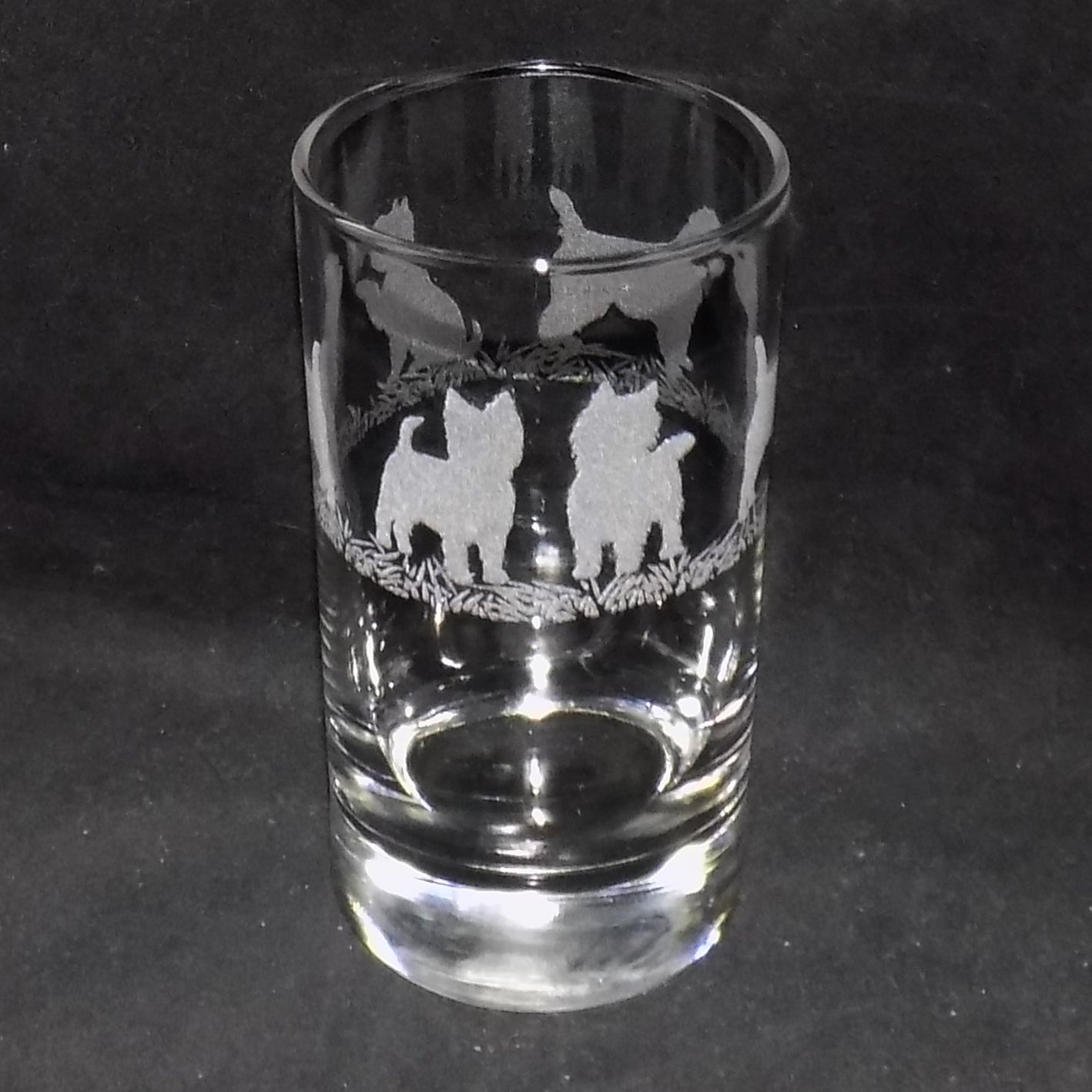 West Highland Terrier Tall Glass