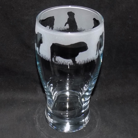 British Bulldog Pint Glass