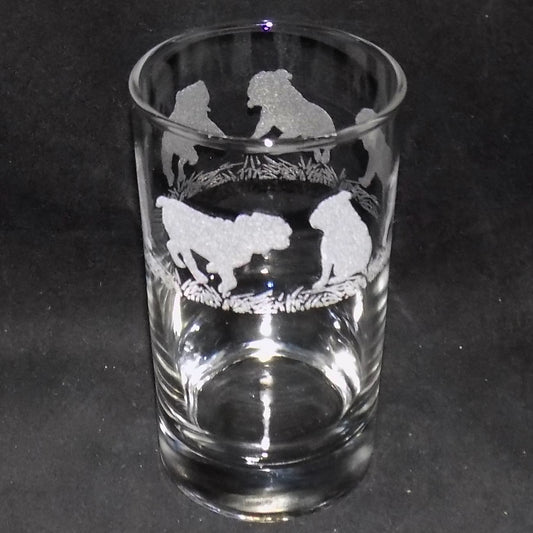 British Bulldog Tall Glass