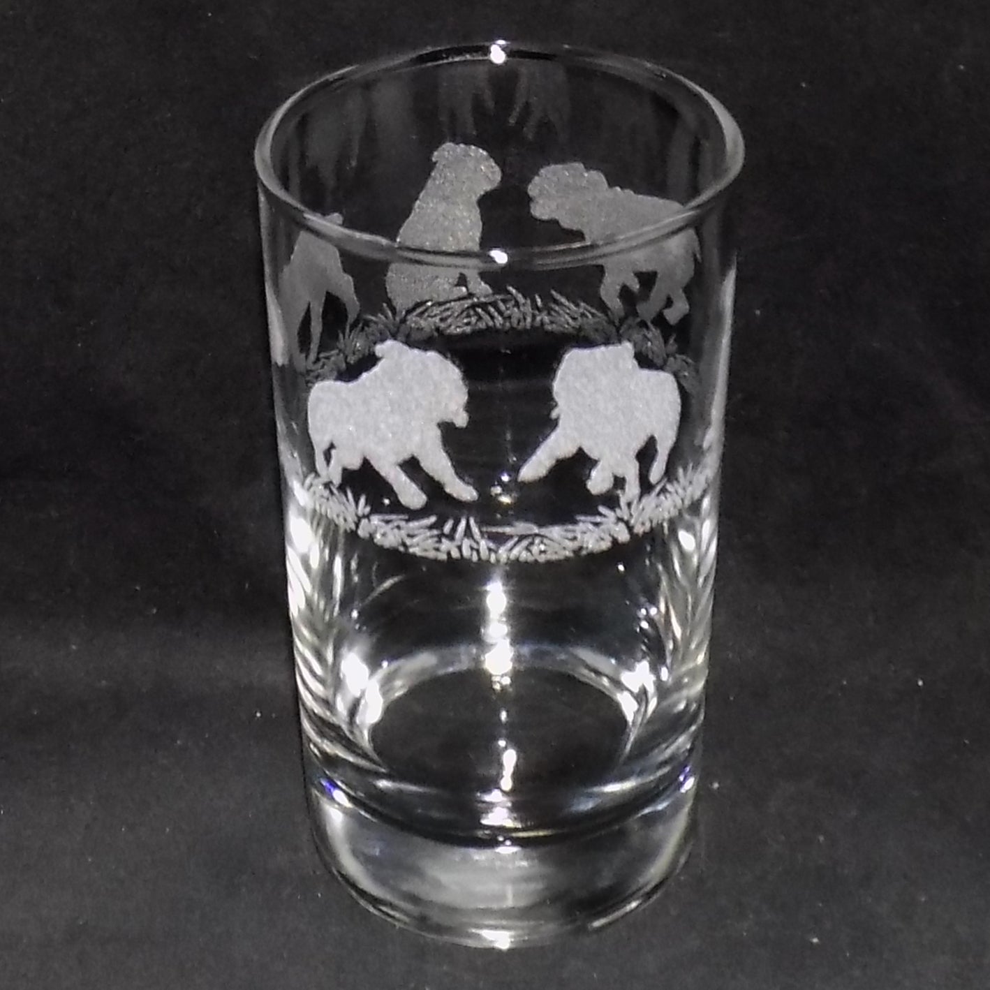 British Bulldog Tall Glass