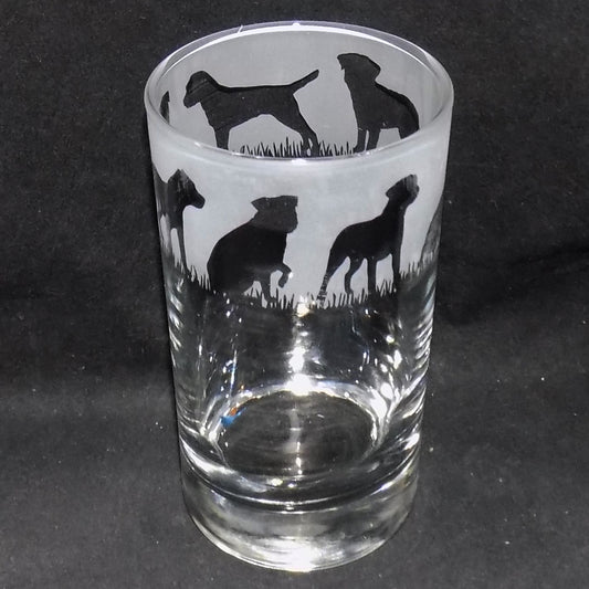 Border Terrier Tall Glass