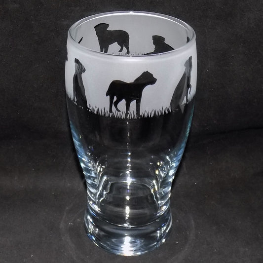 Border Terrier Pint Glass