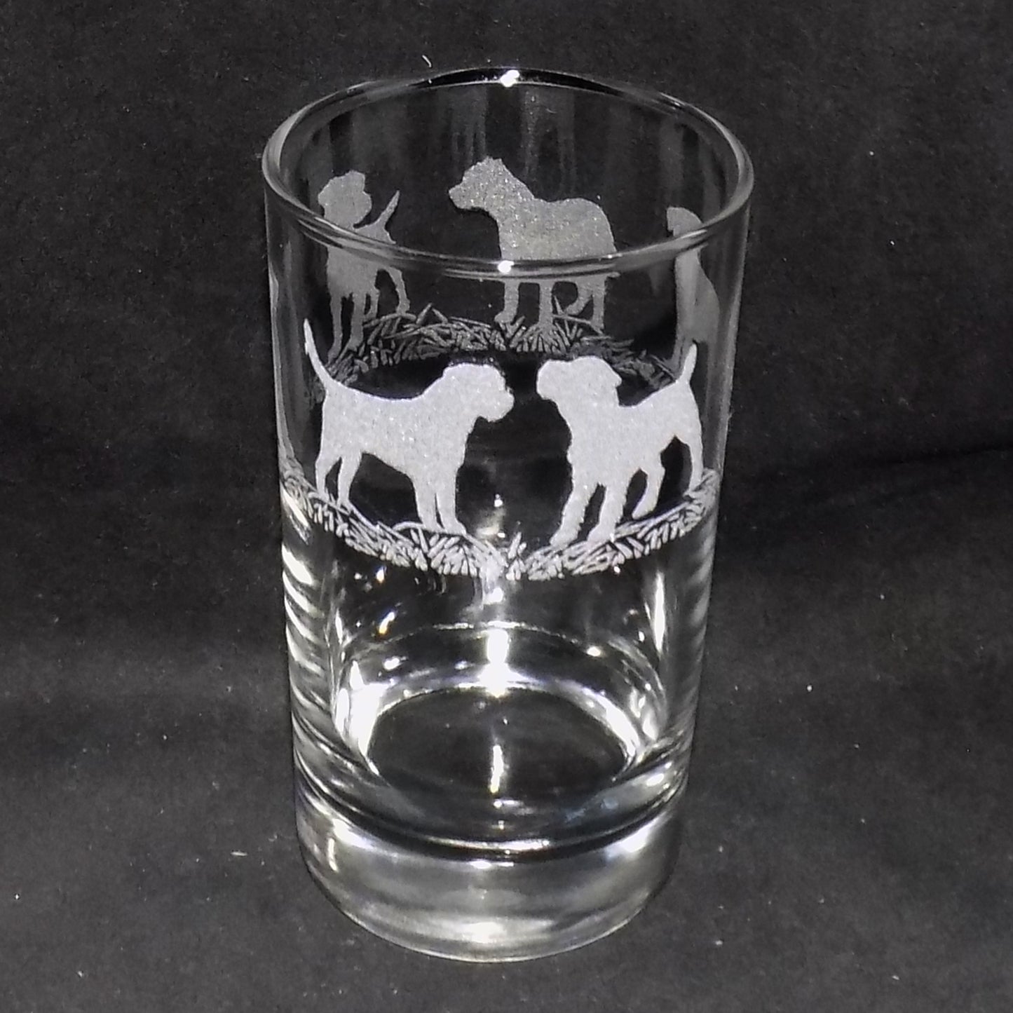 Border Terrier Tall Glass