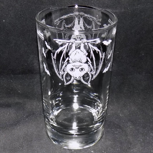 "Going Batty" Tall Glass
