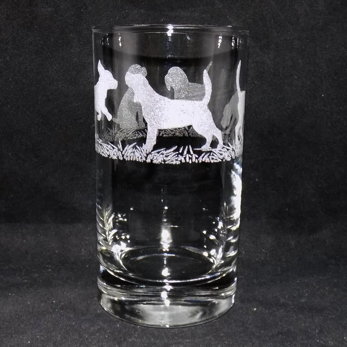 Beagle Tall Glass