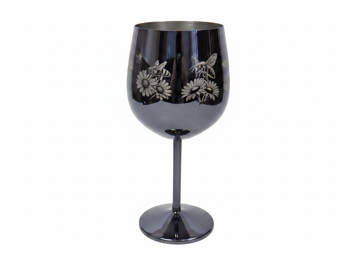 Bee Stainless Steel Wine Goblet