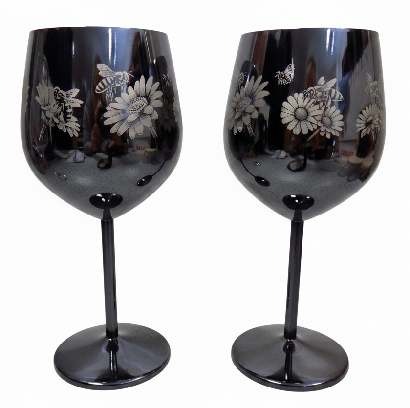 Bee Stainless Steel Wine Goblet