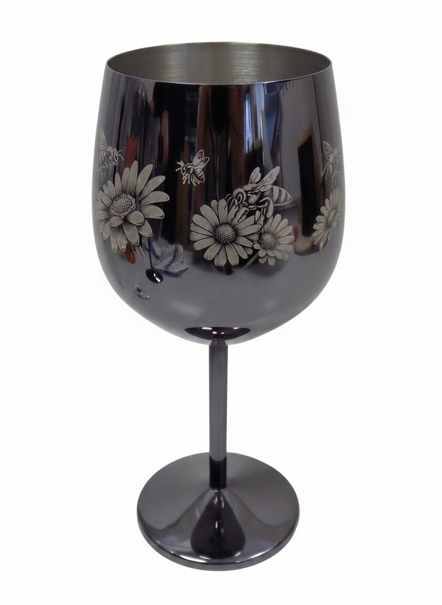 Bee Stainless Steel Wine Goblet