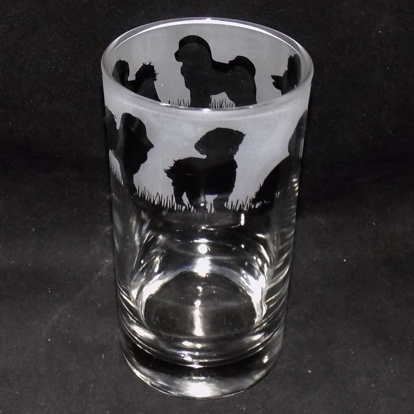 Bichon Frise Tall Glass