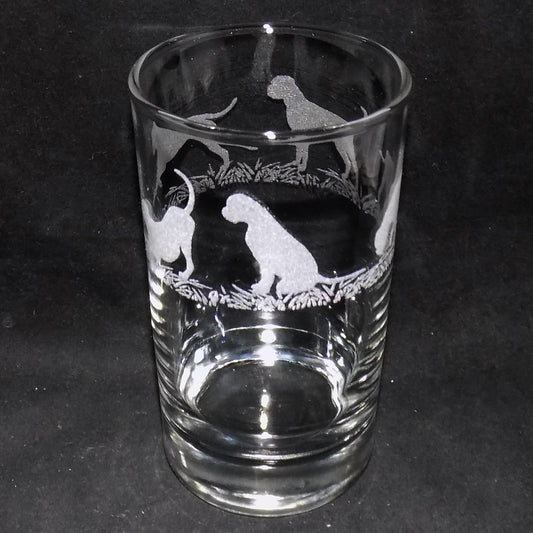 Boxer Dog Tall Glass