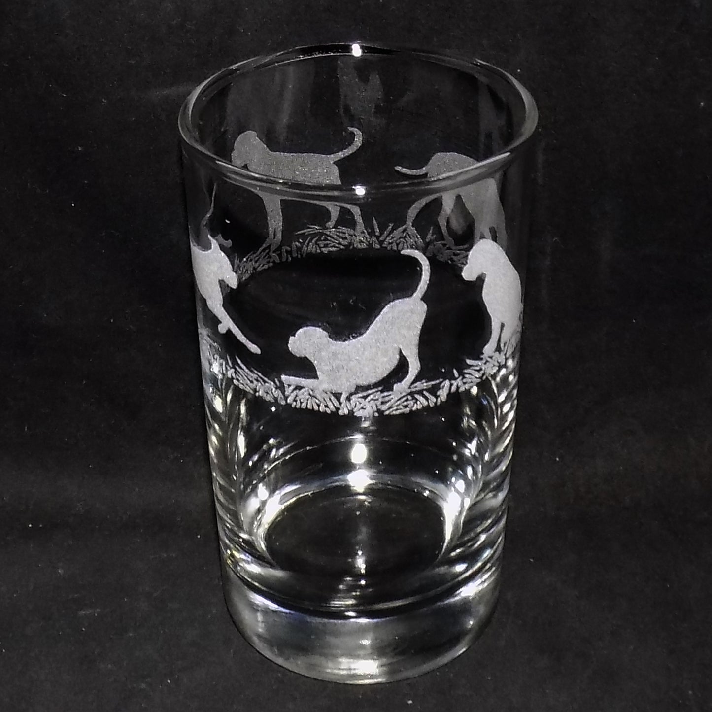 Boxer Dog Tall Glass