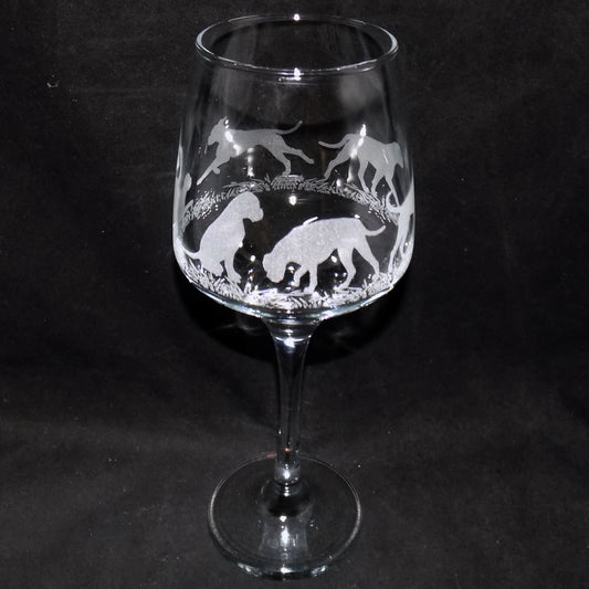Boxer Dog Stemmed Wine Glass