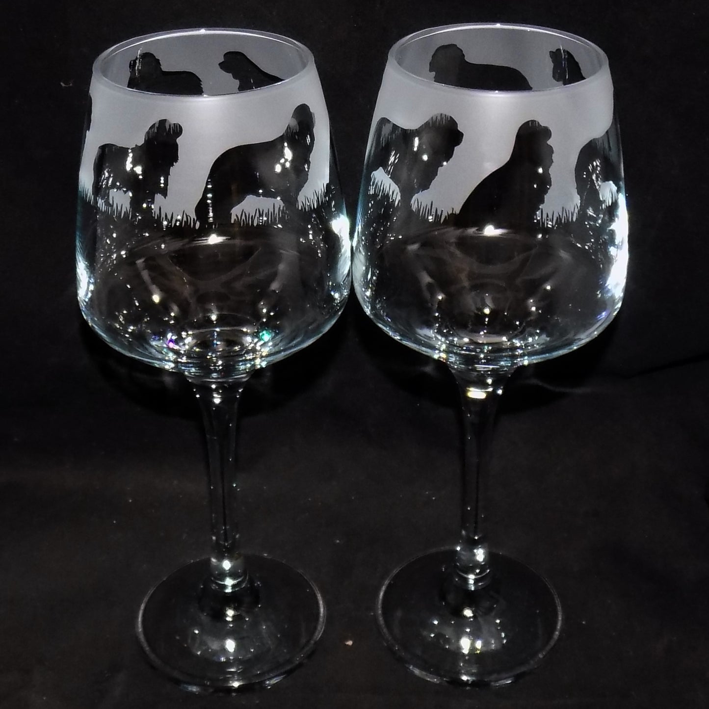 Cavalier King Charles Stemmed Wine Glass