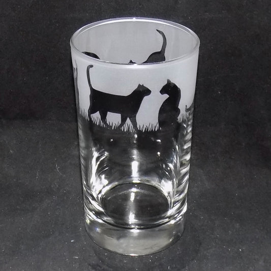 Cat Tall Glass