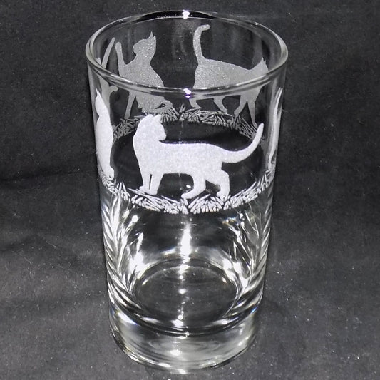 Cat Tall Glass