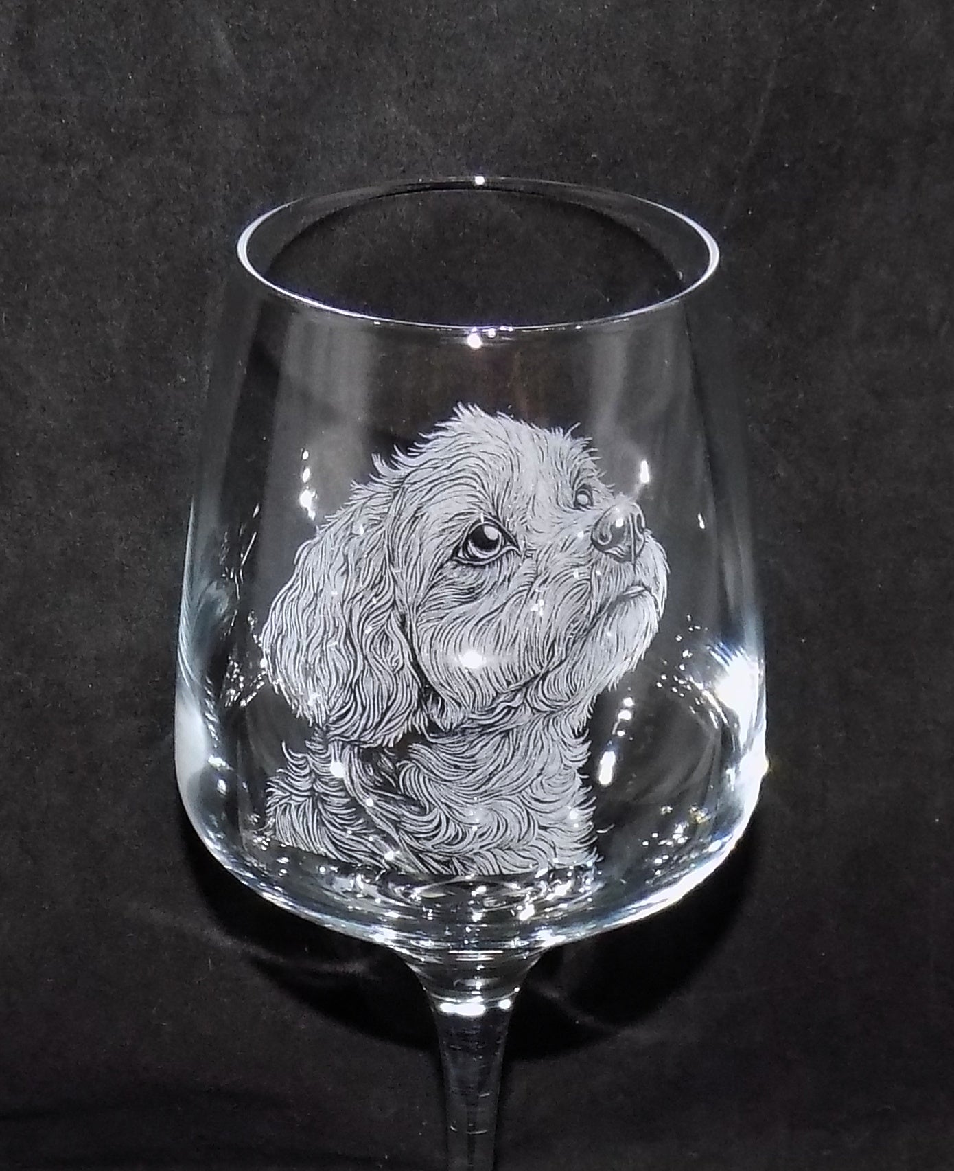 Cavapoo Stemmed Wine Glass