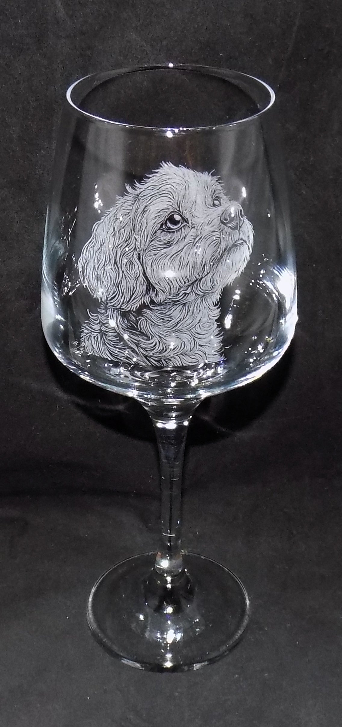 Cavapoo Stemmed Wine Glass