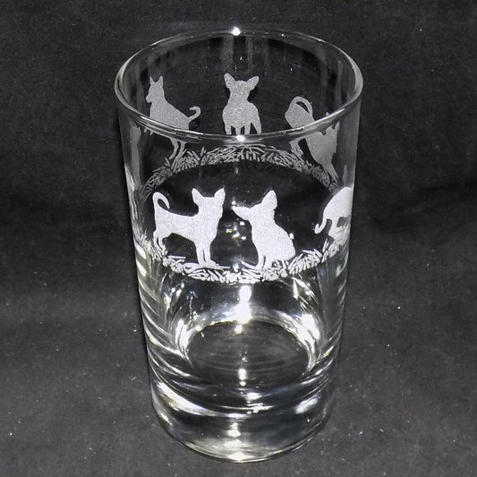 Chihuahua (Short Haired) Tall Glass