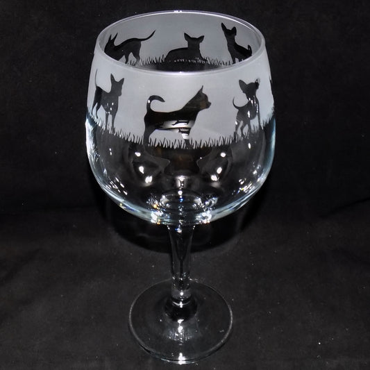 Chihuahua (Short Haired) Gin Glass