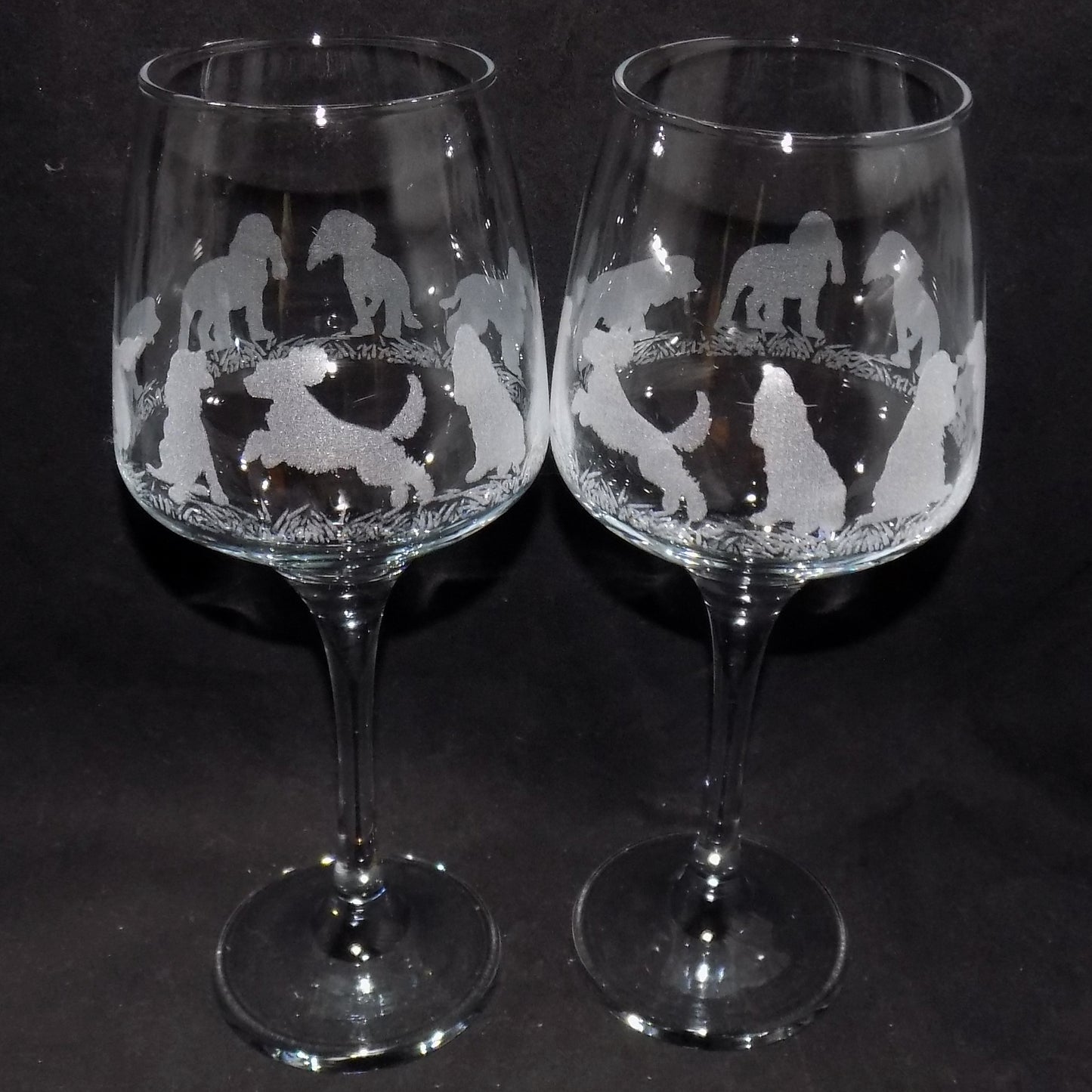 Cocker Spaniel Stemmed Wine Glass