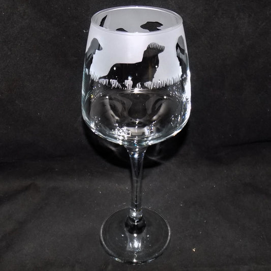 Dachshund (Long Haired) Stemmed Wine Glass