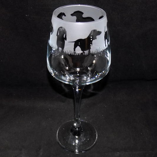 Dachshund (Short Haired) Stemmed Wine Glass