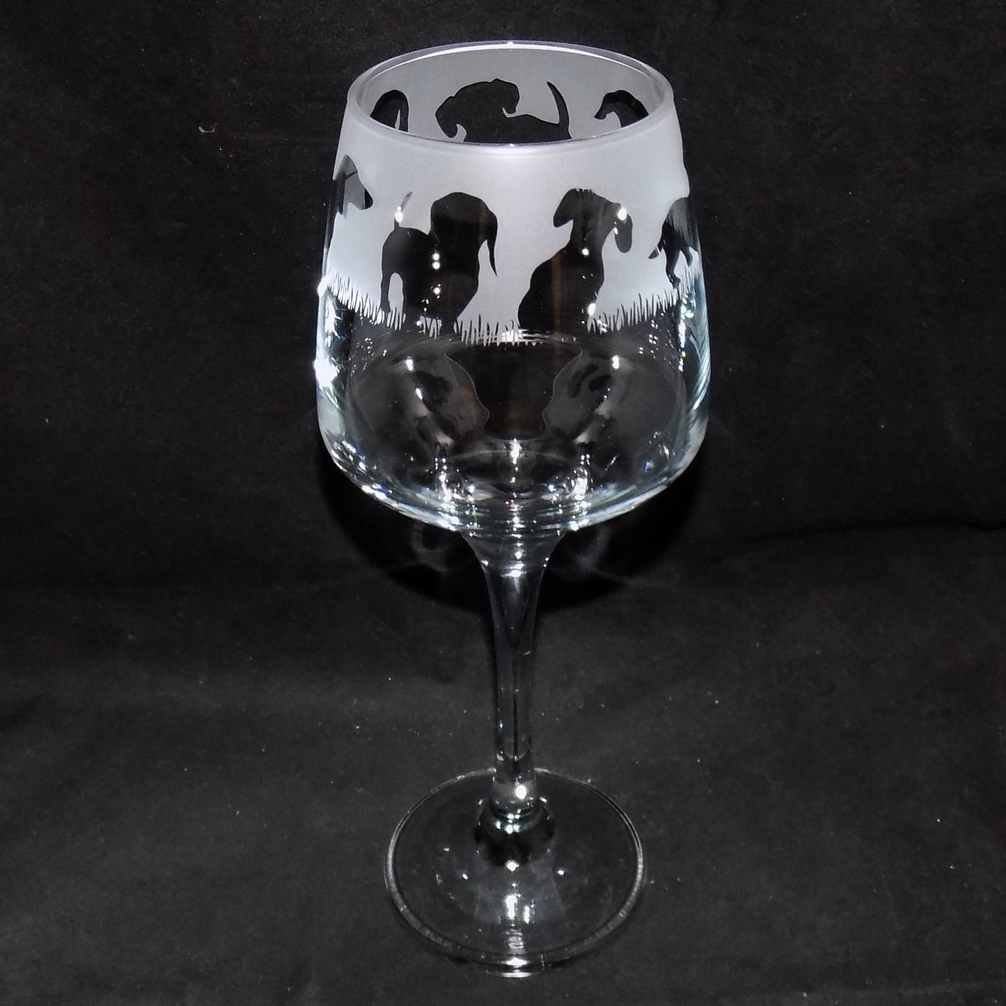 Dachshund (Short Haired) Stemmed Wine Glass