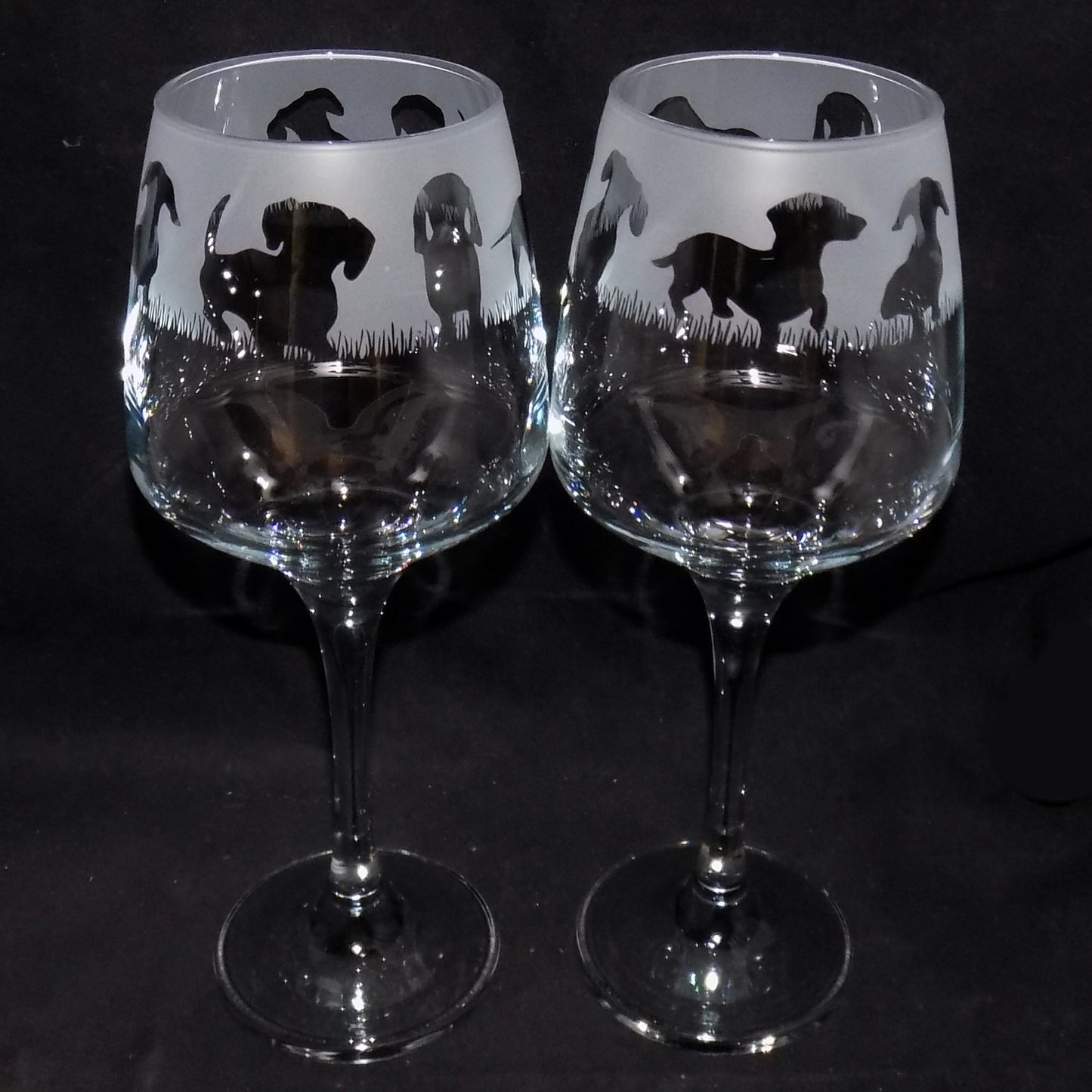 Dachshund (Short Haired) Stemmed Wine Glass