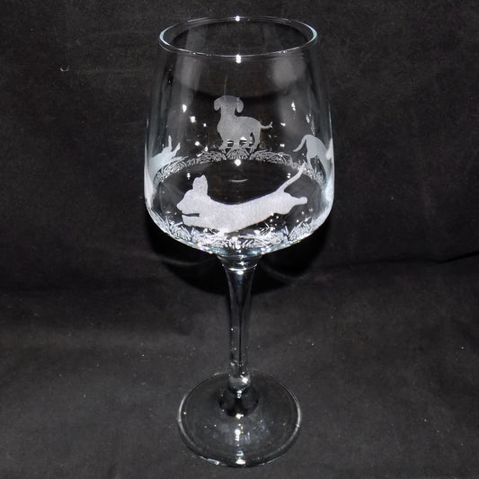 Dachshund (Short Haired) Stemmed Wine Glass