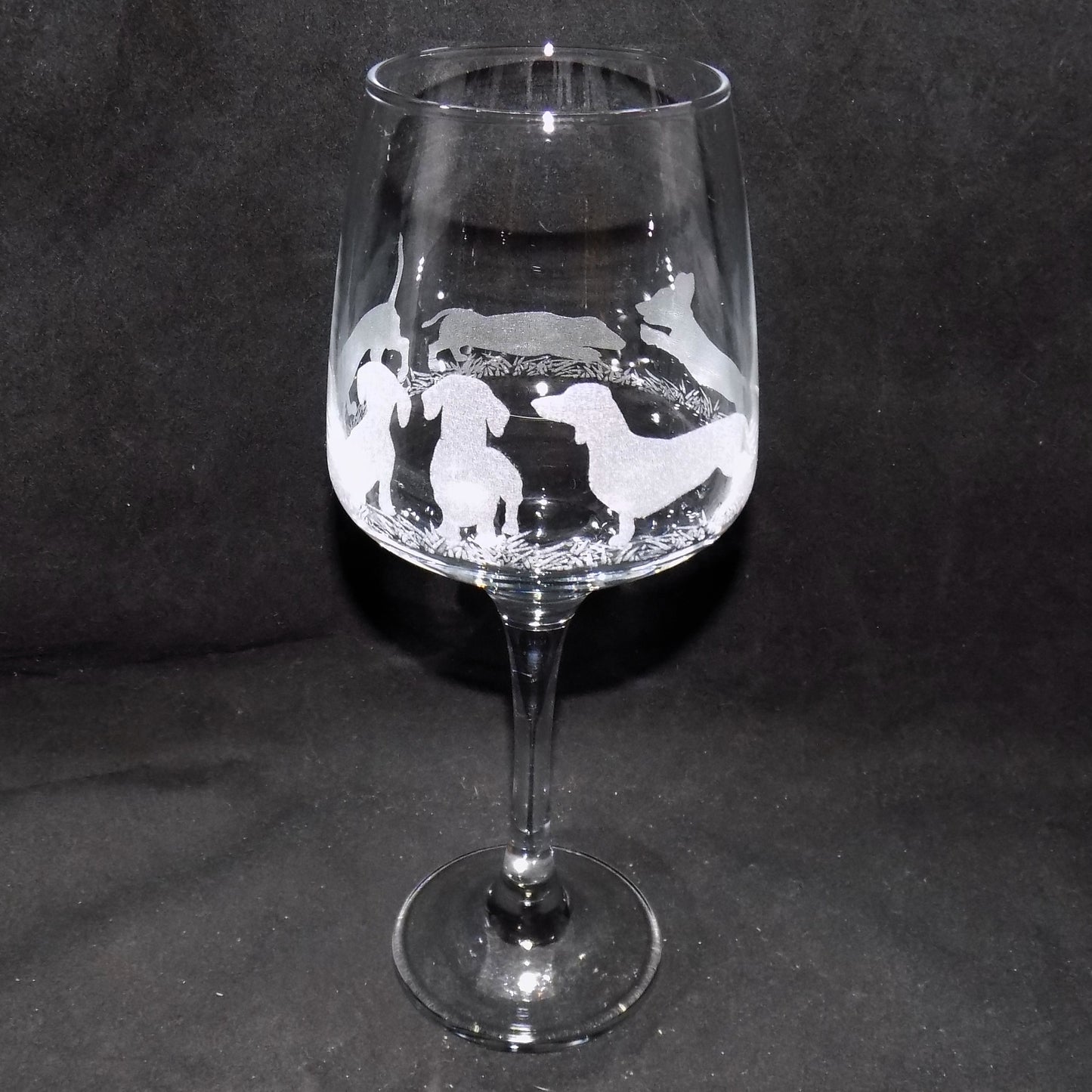 Dachshund (Short Haired) Stemmed Wine Glass