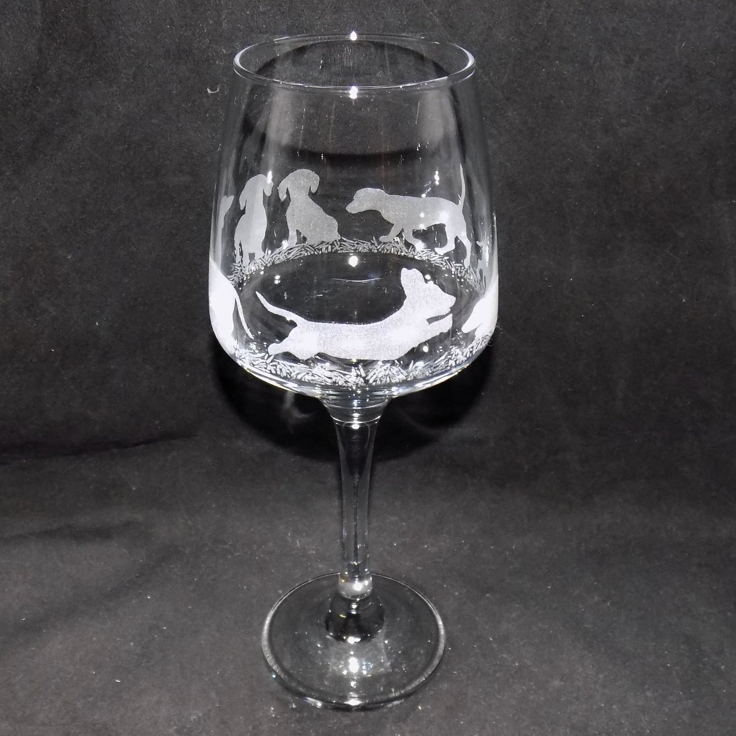 Dachshund (Short Haired) Stemmed Wine Glass
