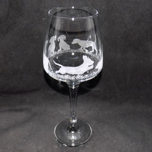 Dachshund (Short Haired) Stemmed Wine Glass
