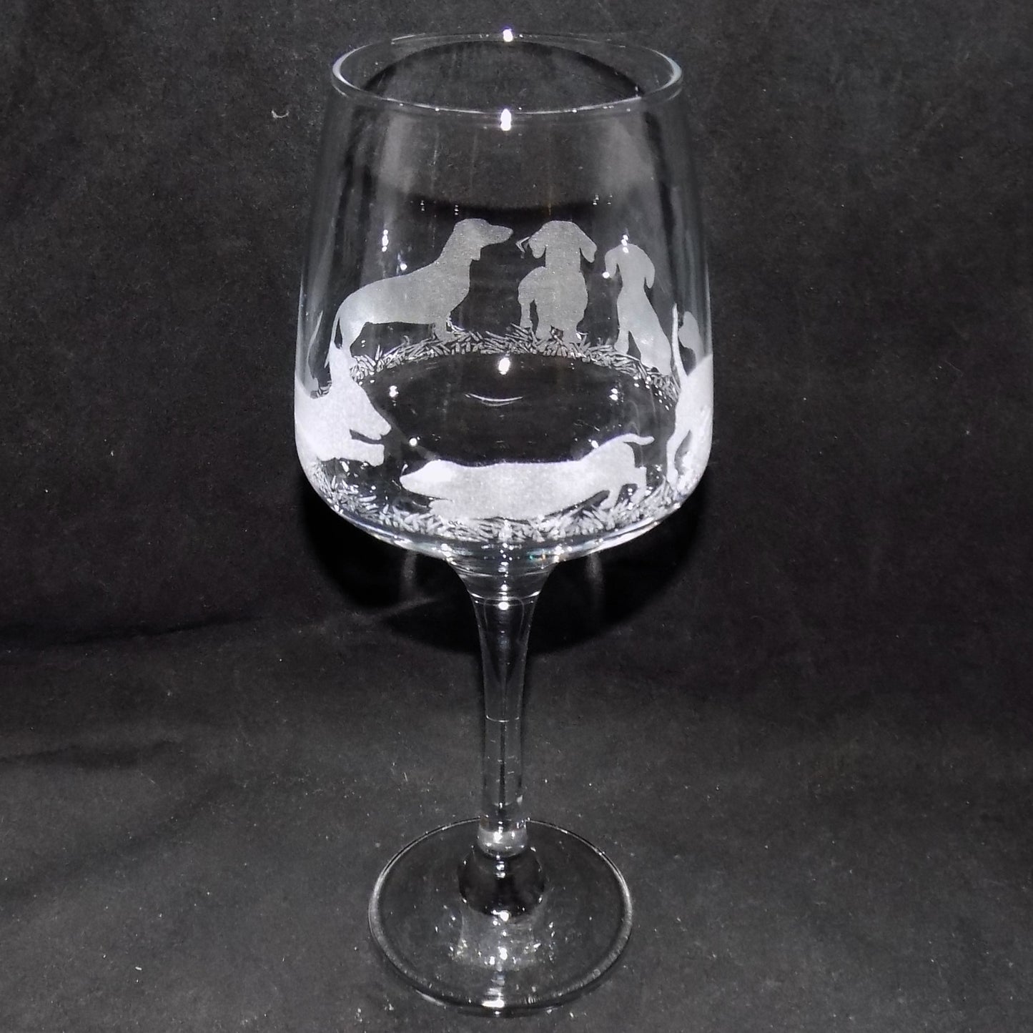 Dachshund (Short Haired) Stemmed Wine Glass